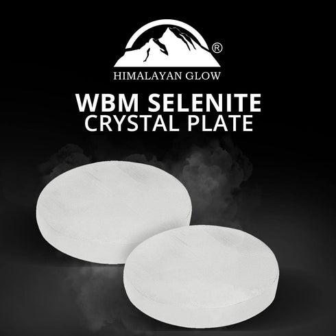 Selenite Charging Plate 4-6 inch - 2 Pcs | HIMALAYAN GLOW